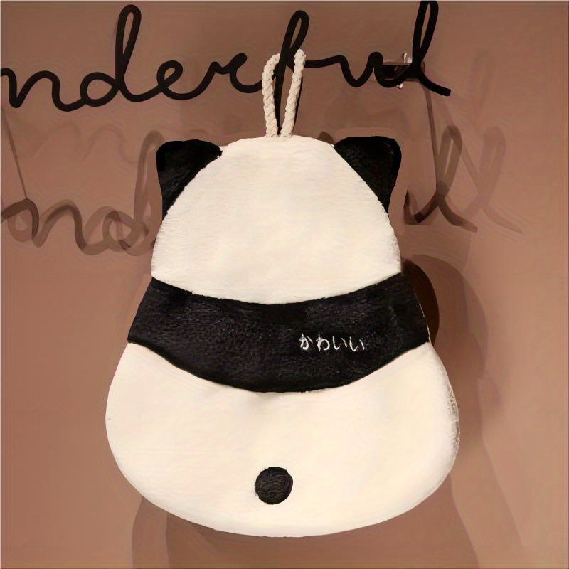 1pc Panda Embroidered Small Hand Towel