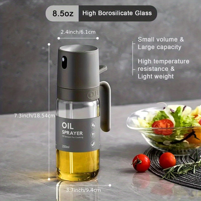 Botella Pulverizadora de aceite para cocinar ensalada aceite de oliva  hornear cocina grill Grill freidora aire recargables dispensador de vidrio  de aceite vinagre portátil Spritzer Gadgets Esg21175 - China Botella de  aceite