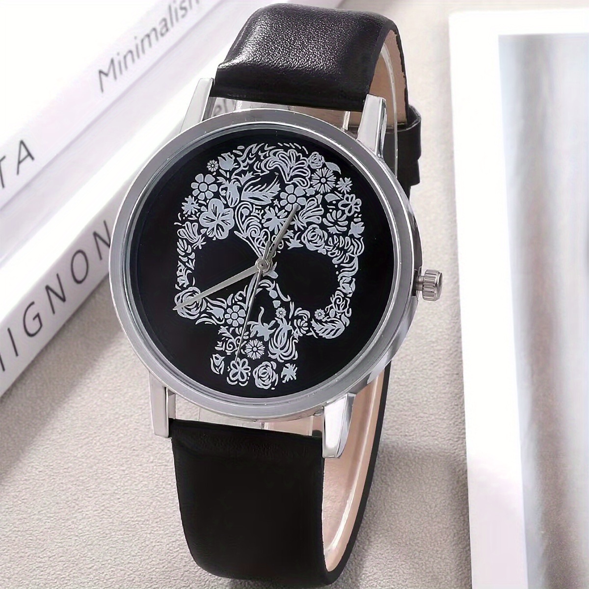 Comprar Reloj analógico de cuarzo con calavera para hombre, pulsera con  personalidad, accesorios para fiesta