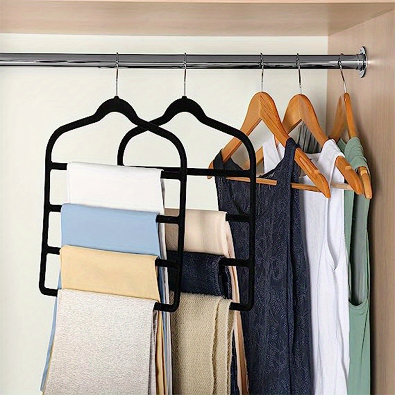 Multi tier Velet Clothes Hangers Durable No slip Clothes - Temu Canada