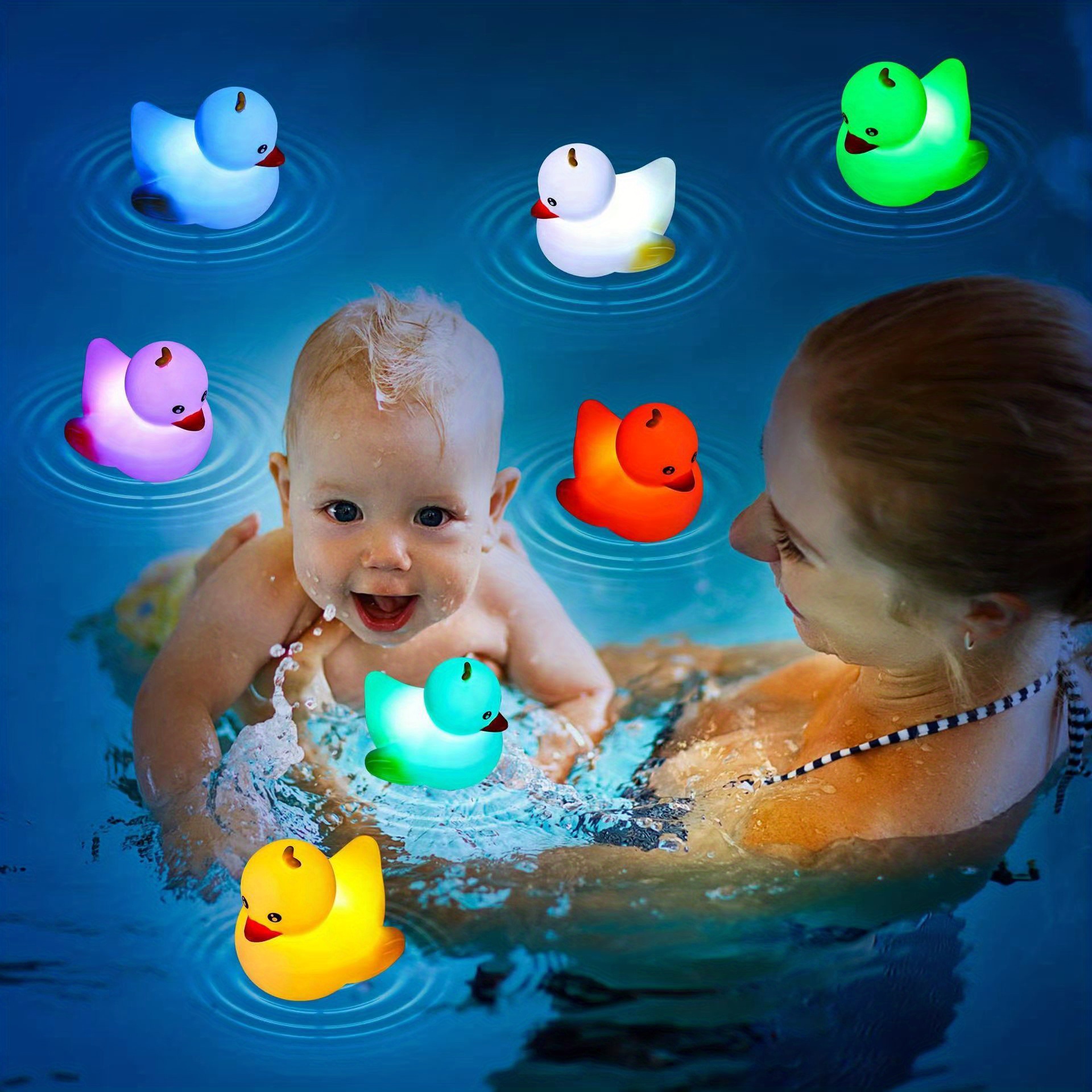 Luces de piscina, luces LED sumergibles recargables actualizadas con  control remoto IP68, impermeables, 16 colores, para bañera de hidromasaje,  luces
