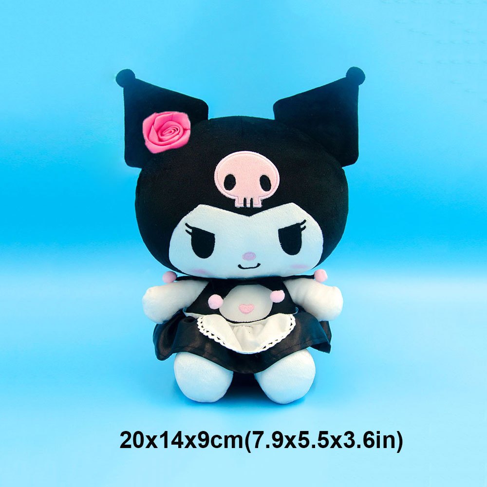 Kuromi Peluche Toys Soft Lovely Little Cartoon Poupée en peluche