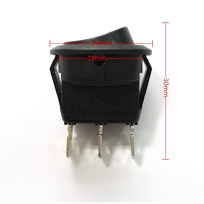 12V 20A 3pin mini size led Interruptor de Palanca de Encendido / Apagado 2  Polos para Salpicadero de Automóviles Verde DYNWAVEMX Interruptor de  palanca Mini Flick