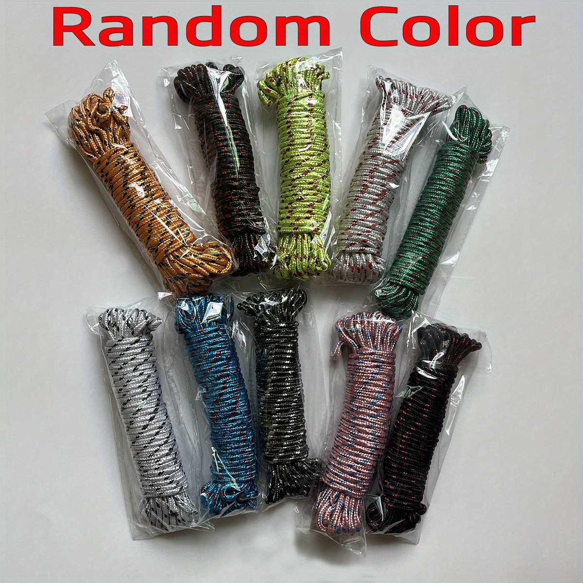 OFXDD Tendedero flexible - Paquete de 2 - Cuerda de plástico para ropa - 62  pies