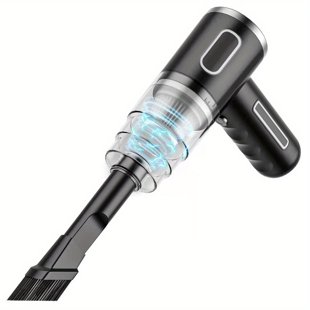Cordless Handheld Vacuum Cleaner for Cars, Featuring Rechargeable Capabilities And Cyclone Suction for Effective Dust Collection.