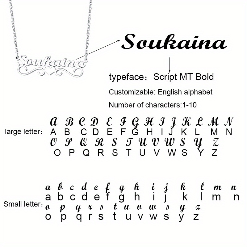 1pc Romantic H Letter Charm Bracelet Gift For Her Monogram H Name