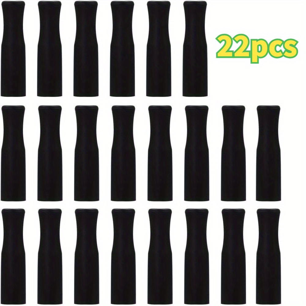 12PCS metal straw cover Silicone Straw Tips, Multicolored Food Grade Straws  Tips Covers Only Fit for