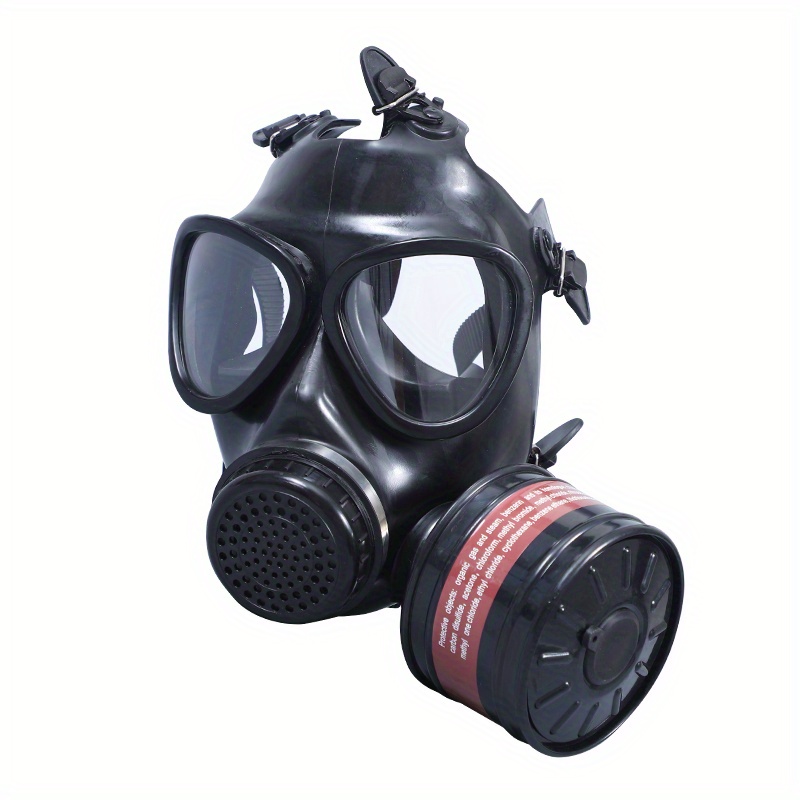 Mascarilla facial completa de protección química, máscara de Gas de pintura,  respirador industrial tipo 87, amplio campo de visión - AliExpress