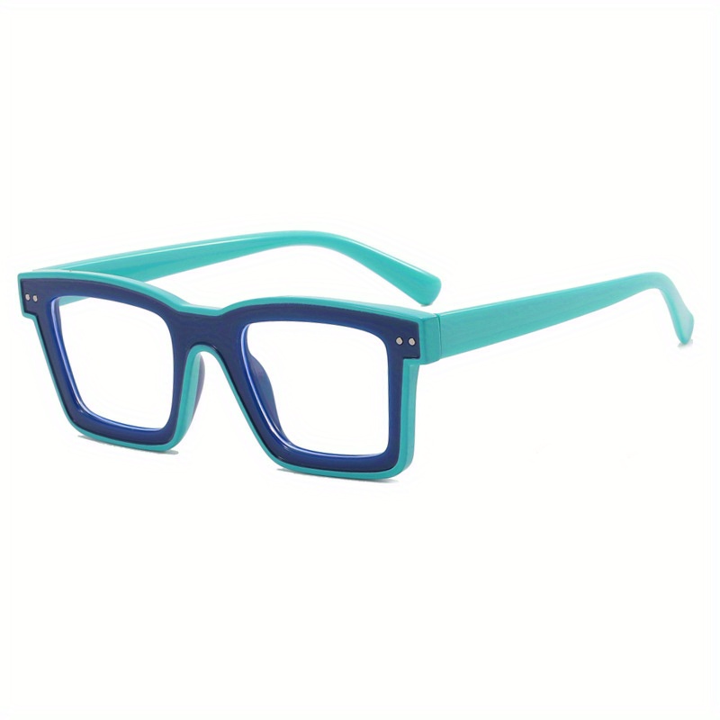 Gafas Bloqueo Luz Tr90 Marco Cuadrado Fluorescente Temu