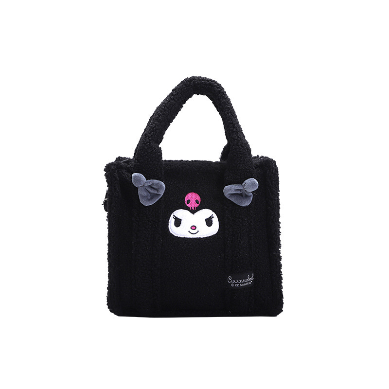 Kawaii MINISO Sanrio Cinnamoroll Kuromi mesh shoulder bag casual