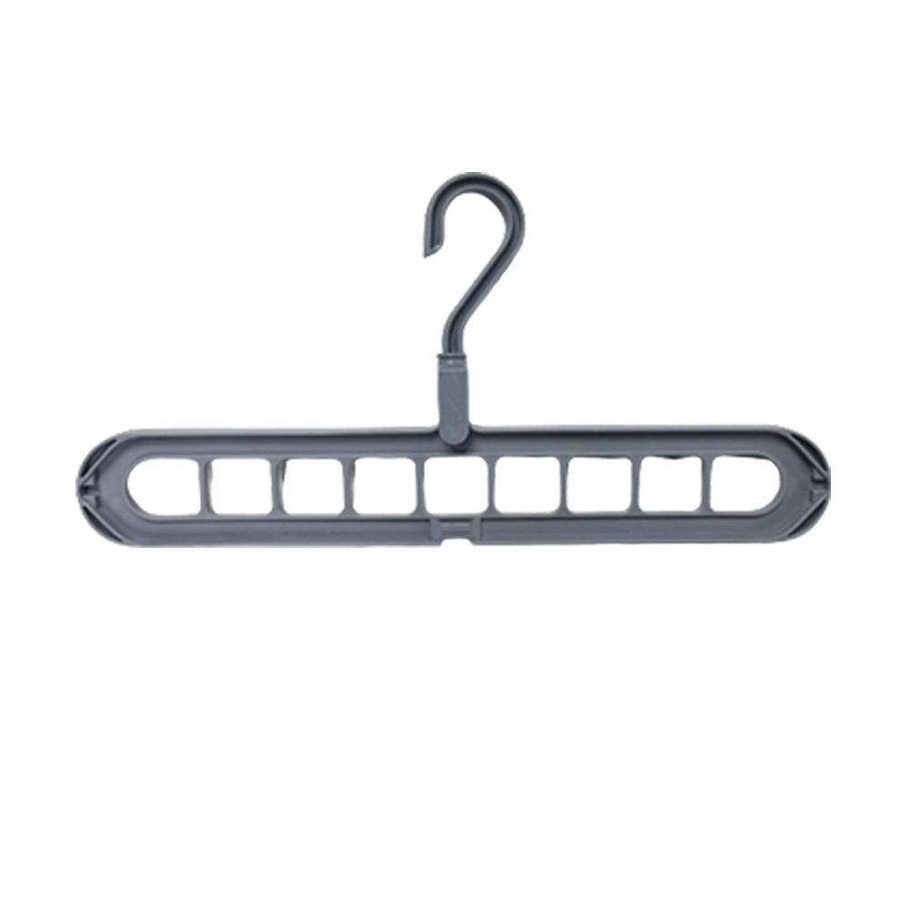 9-Hole Multifunctional Clothes Hanger for Wardrobe Organization