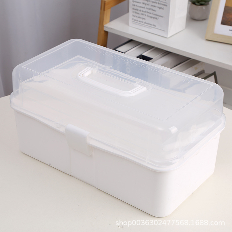 5pcs Plastic Craft Storage Containers Removable Compartment Parts Storage  Boxes 
