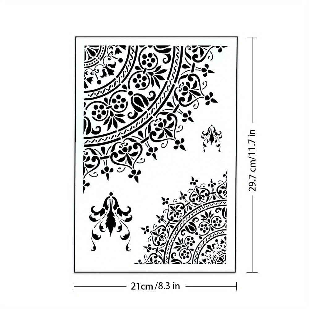 Pochoir Réutilisable Motifs Grecs A3 A4 A5 - Pour Scrapbooking Et Décoration