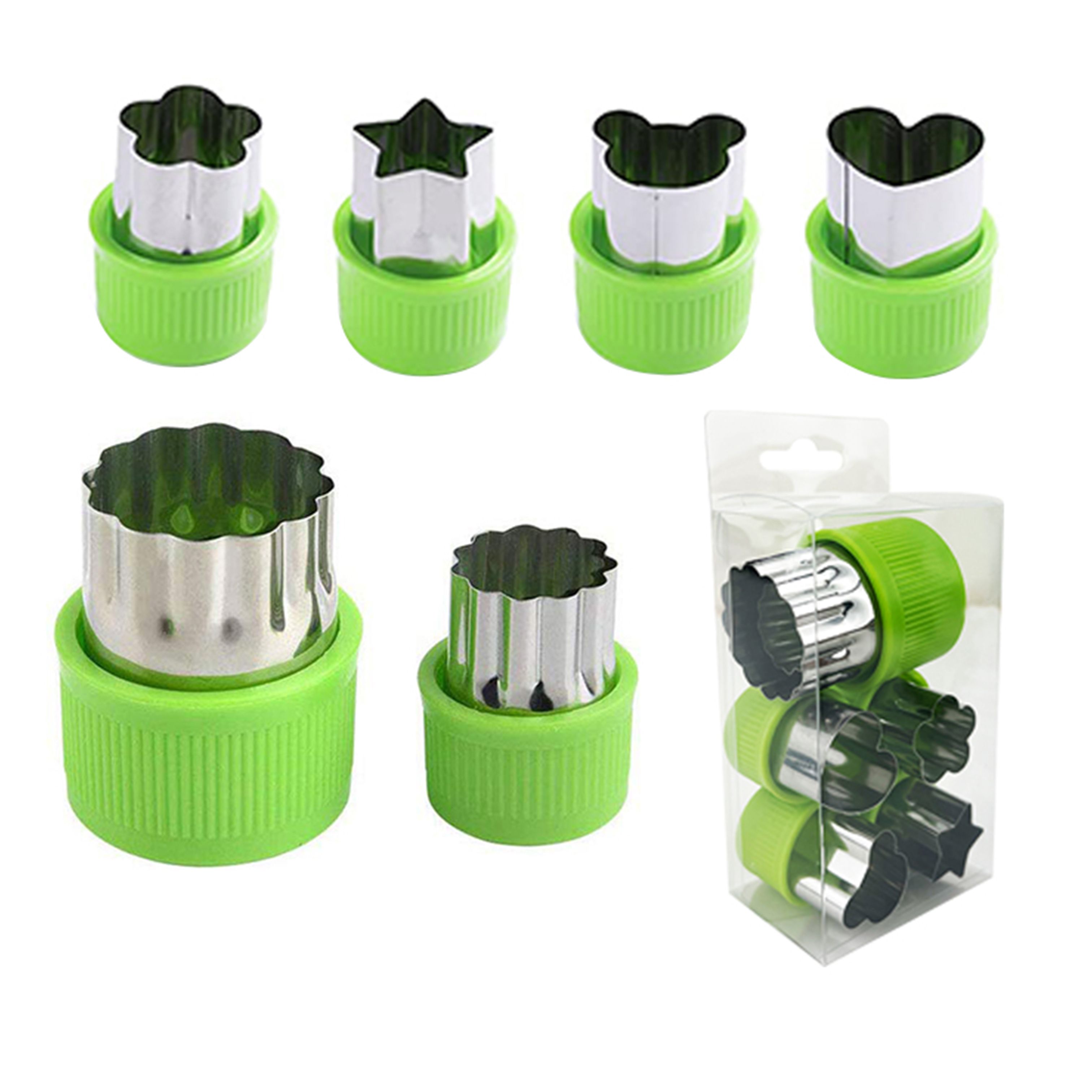 Vegetable Cutter Shapes Set Stainless Steel Cookie Cutters - Temu