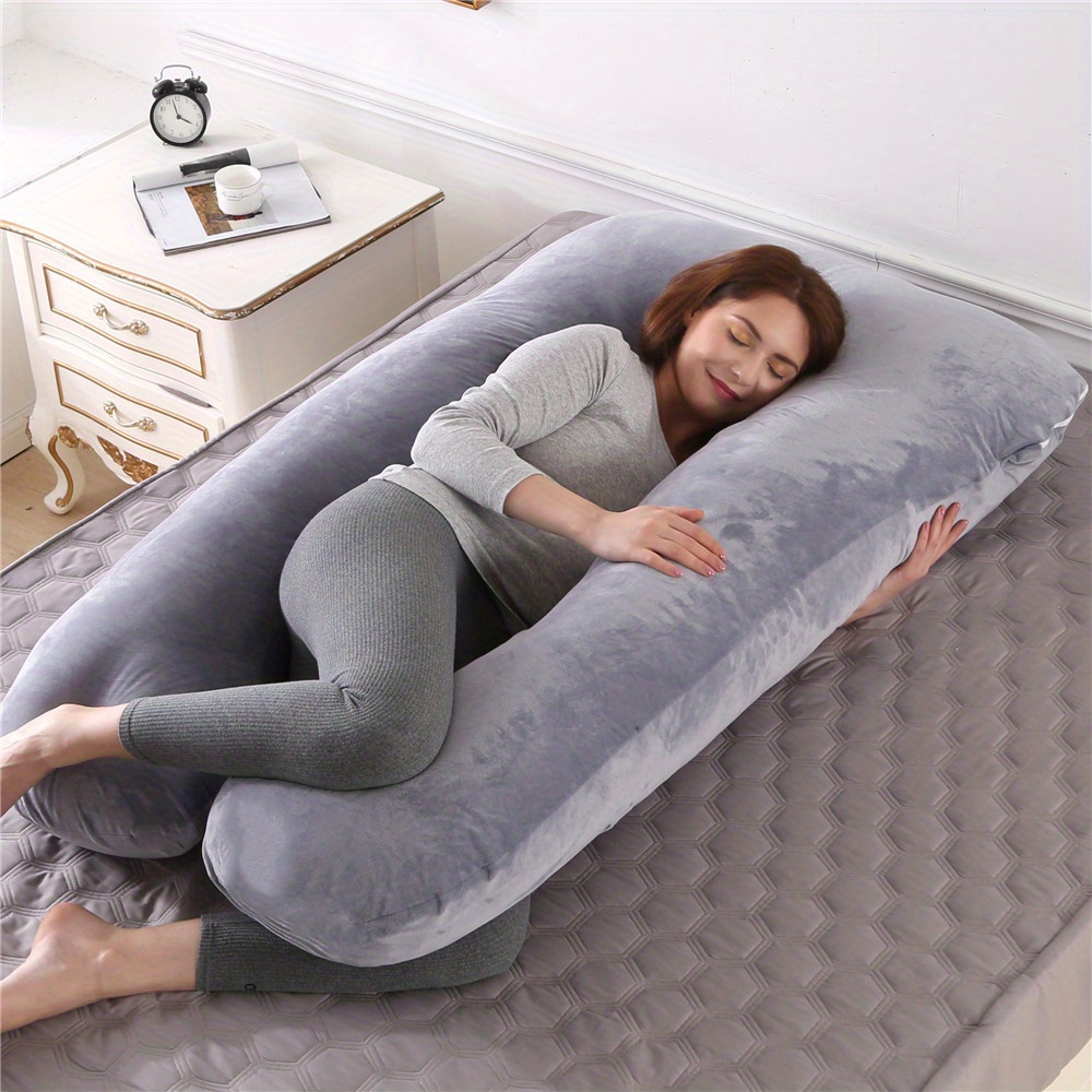 U shaped Cotton Pregnancy Pillow Back Cushion Lumbar Pillow - Temu United  Arab Emirates