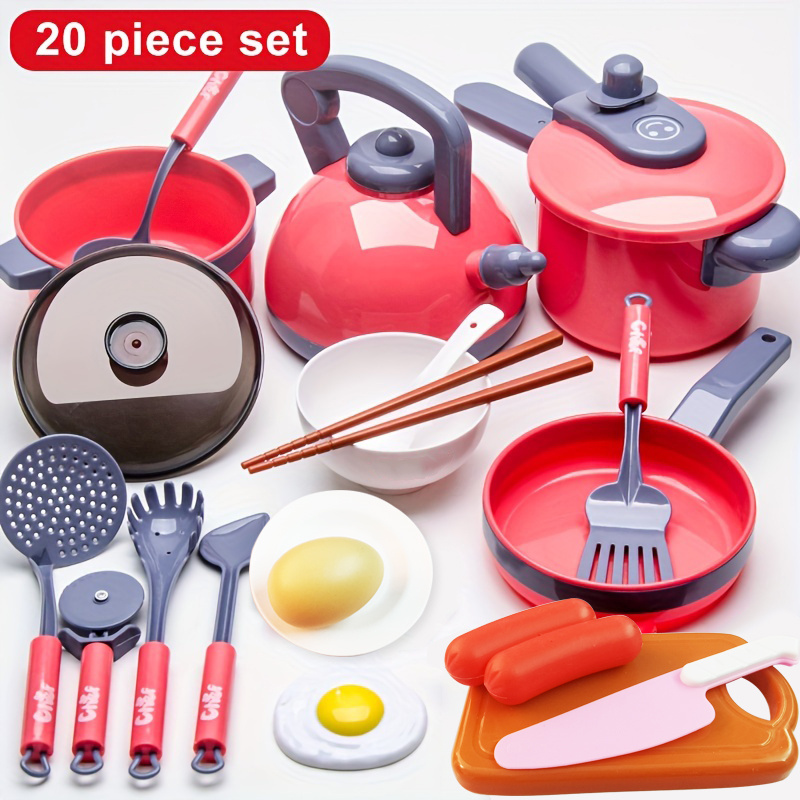 Children's Play House Kitchen Toy Set Cooking Pot Doll House - Temu