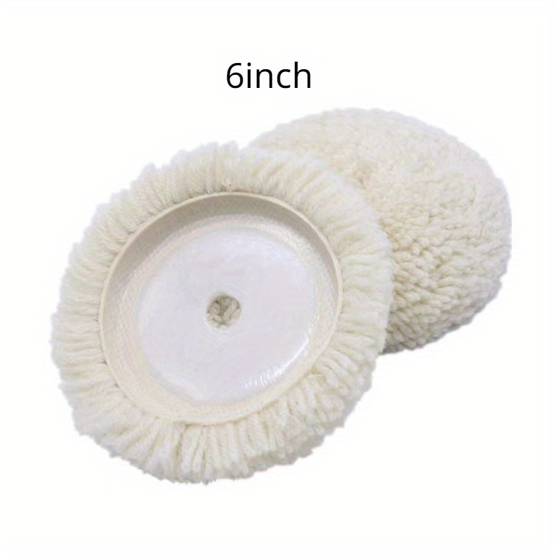 12.7cm Wool Hook & Loop Buffing Pad for Automotive Polishing