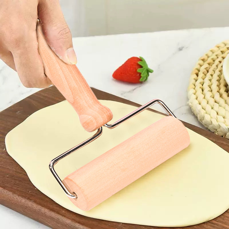 For Baking Kitchen Utensil Wood Roller Rolling Pin for Home