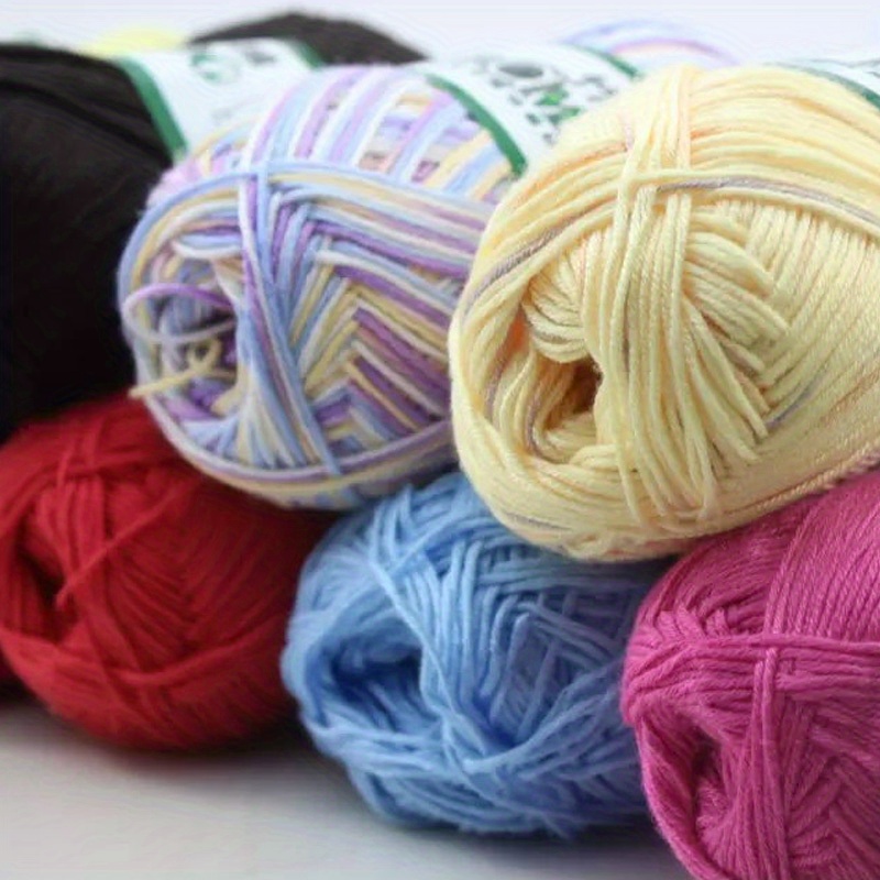 Mchoice Softest Quality Crocheting, Knitting Supplies - Lightweight and Breathable Fabric Threads-70% Bamboo, 30% Cotton, Size: 7.02 x 4.68 x 1.37