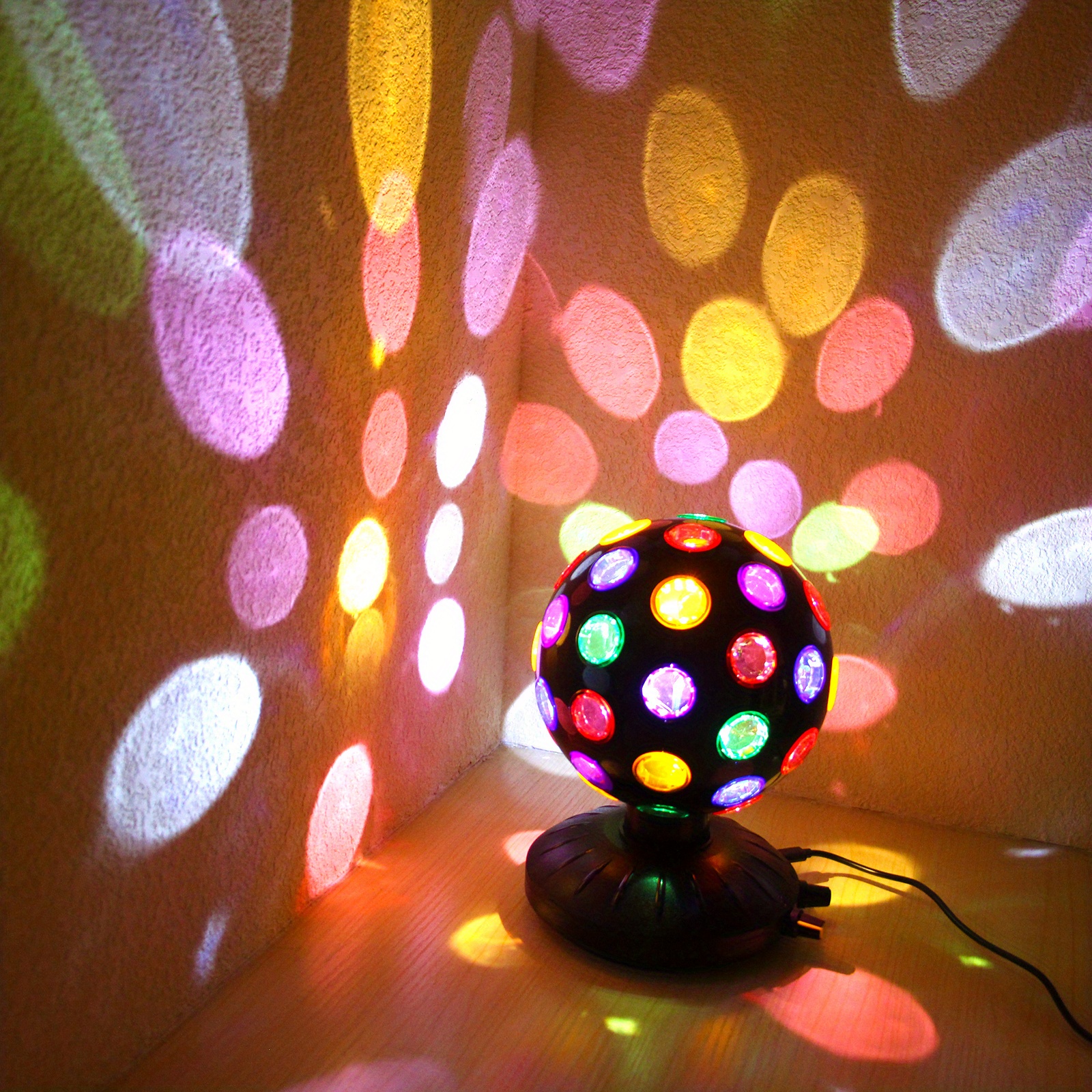 Spinning Disco Ball Led Night Light Dj Light Projector 360° - Temu