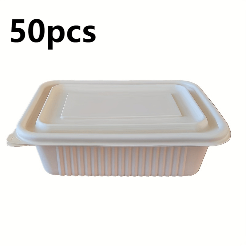 10pcs Disposable lunch box Degradable meal prep containers