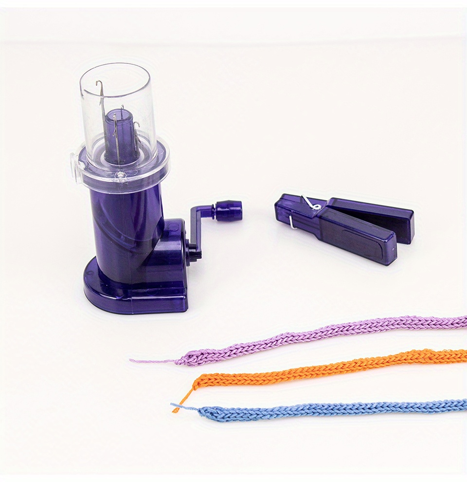 Portable Hand Knitting Machine With Hand Crank Embellishment - Temu