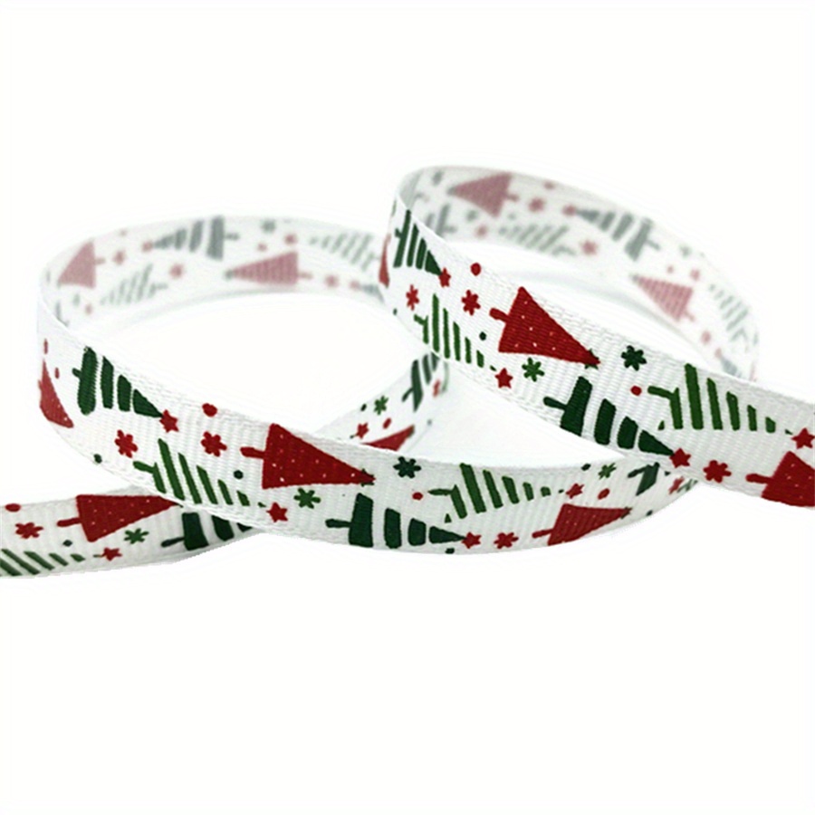 5 Yards Christmas Ribbon Printed Gift - Temu