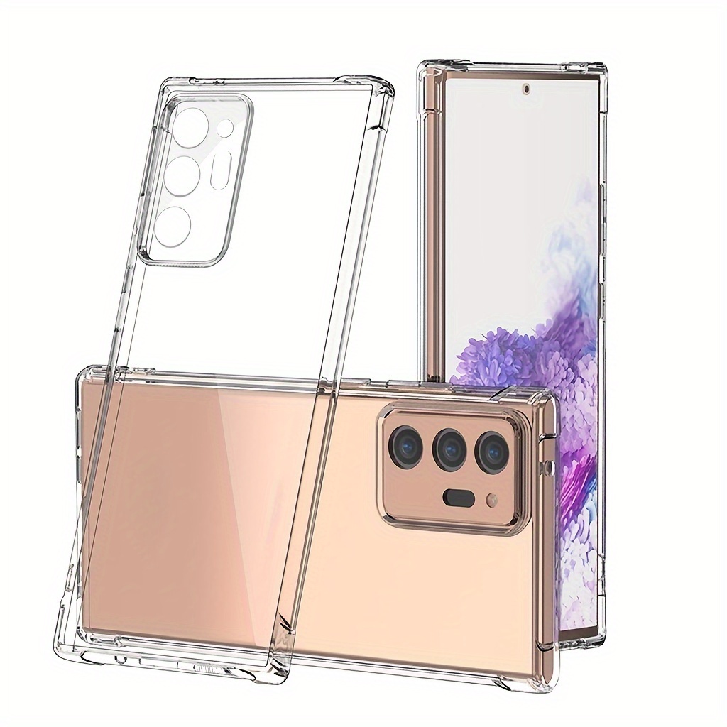 

Shockproof Phone Case, Ultra Clear Transparent Silicone Cover For Samsung Galaxy Note 10/ Note 10+/ Note 20/ Note 20