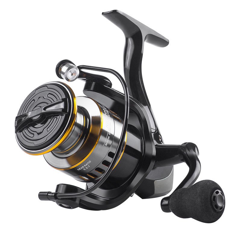 Spinning Fishing Reel 500-7000, Fresh And Saltwater Fishing Reel, 7+1  Stainless Steel Ball Bearings, Up To 22 Lbs Carbon Fiber Drag, Oversized  Stainle