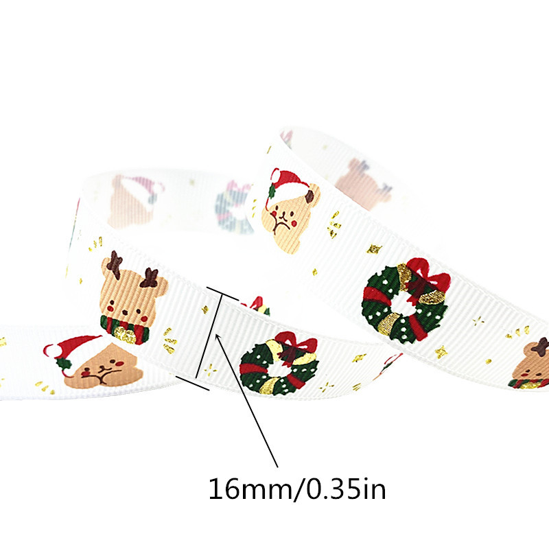 1yd Various Styles High Quality Christmas Ribbons Printed - Temu