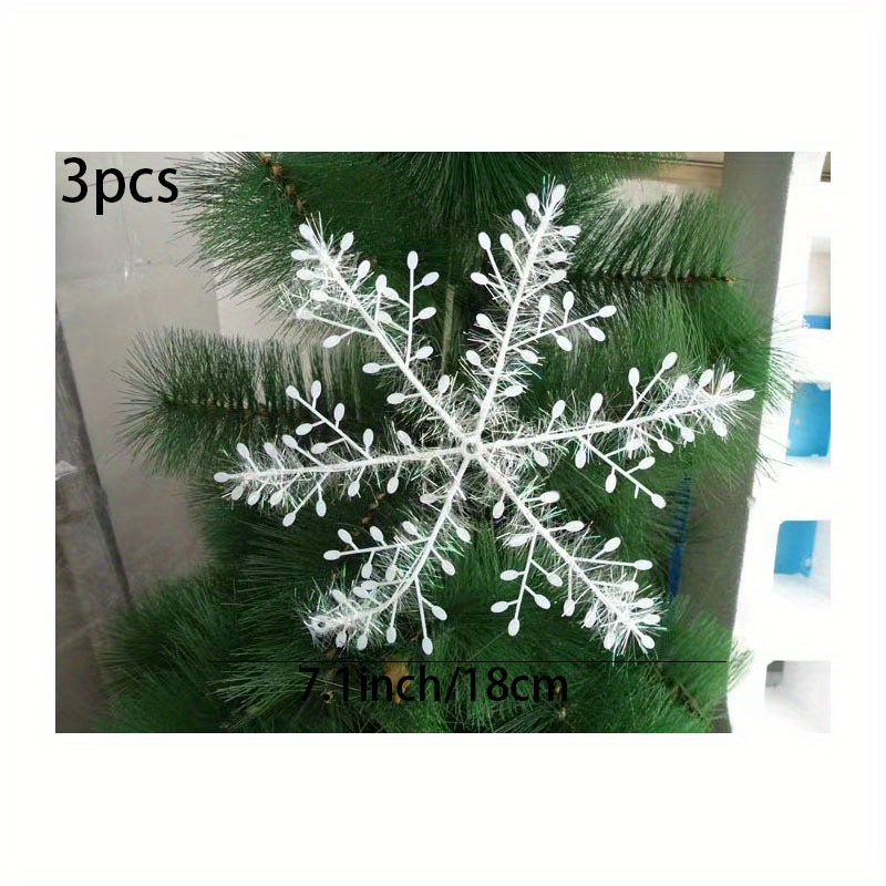 Christmas Decoration Snowflakes Wrapped Wire Plastic - Temu