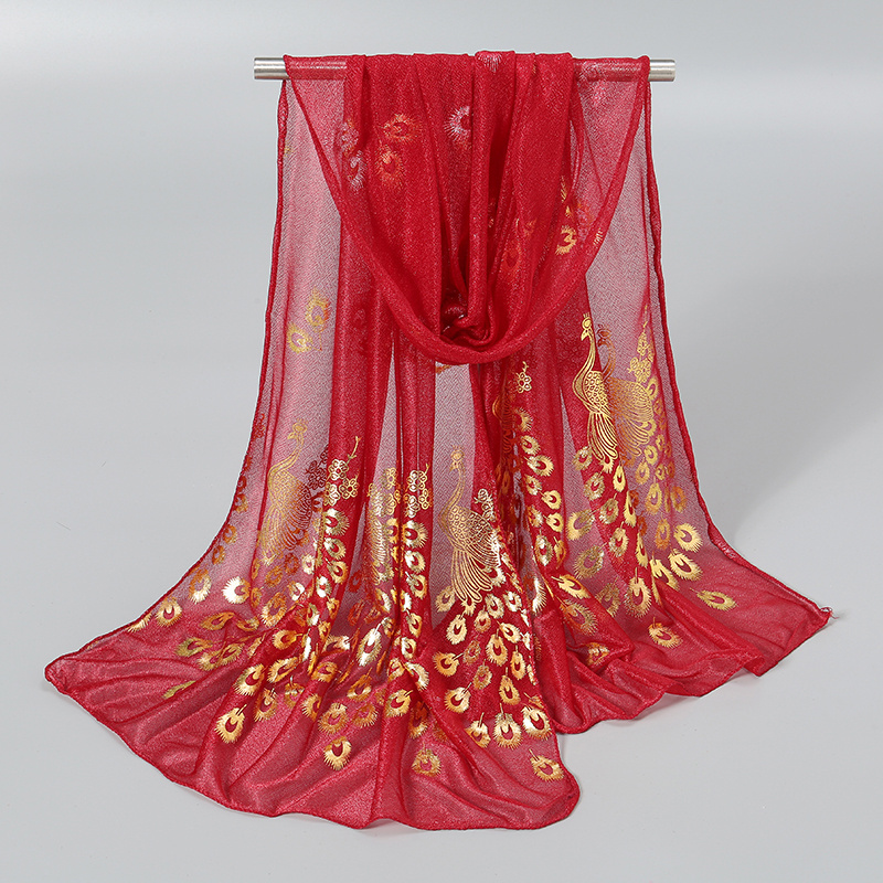 TEMU Écharpe 1 pièce pour femme, , avec estampillé doré