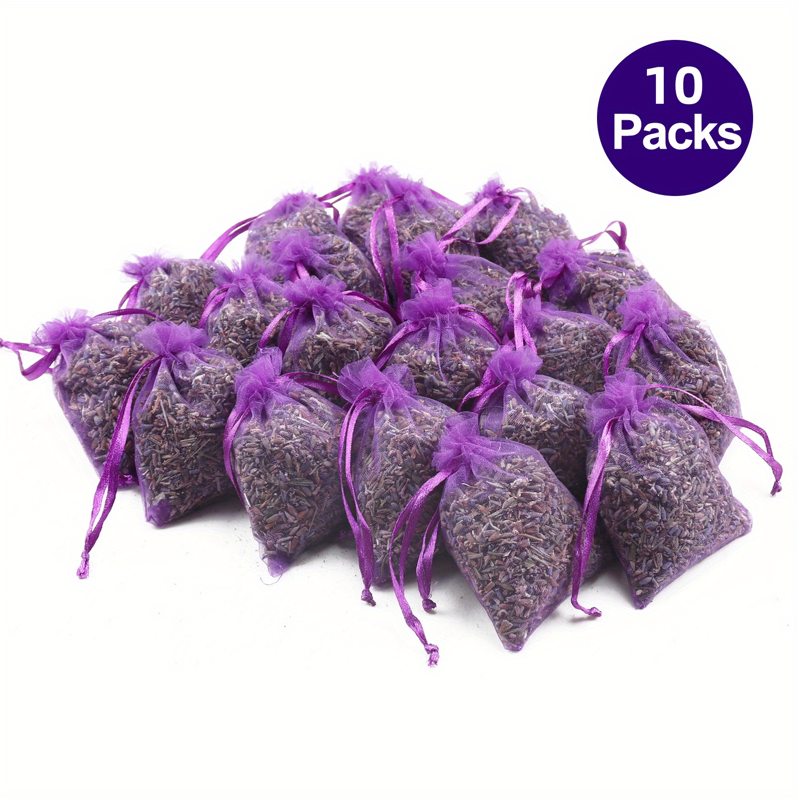 Bag of 25 Sachets Dried Lavender Flower Lavender Sachets for Drawers and Closets, LV-S-B-25