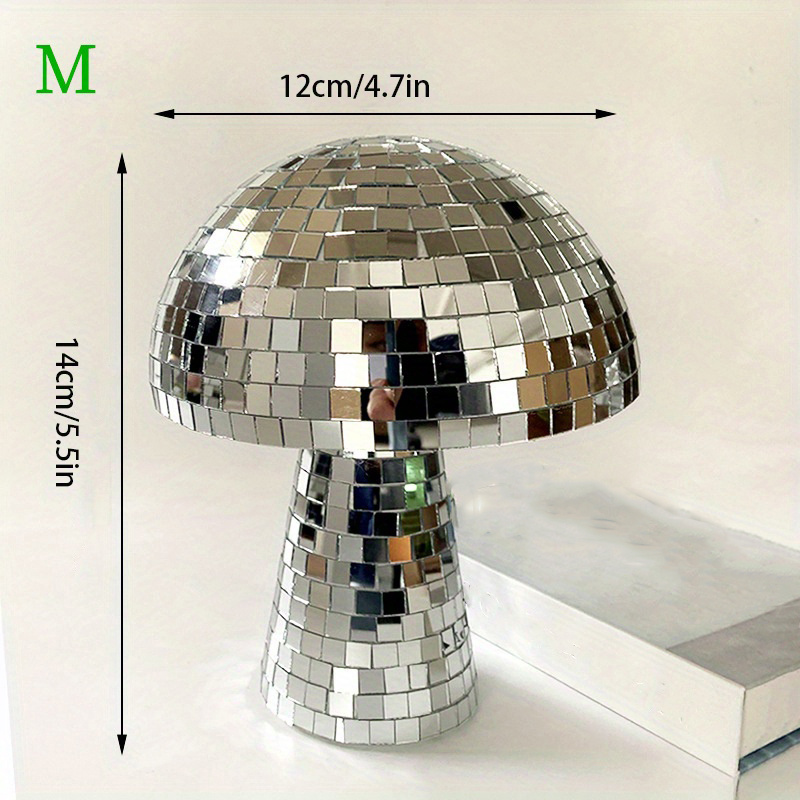 Disco Miroir Boule Décor Réfléchissant Champignon Forme - Temu Belgium