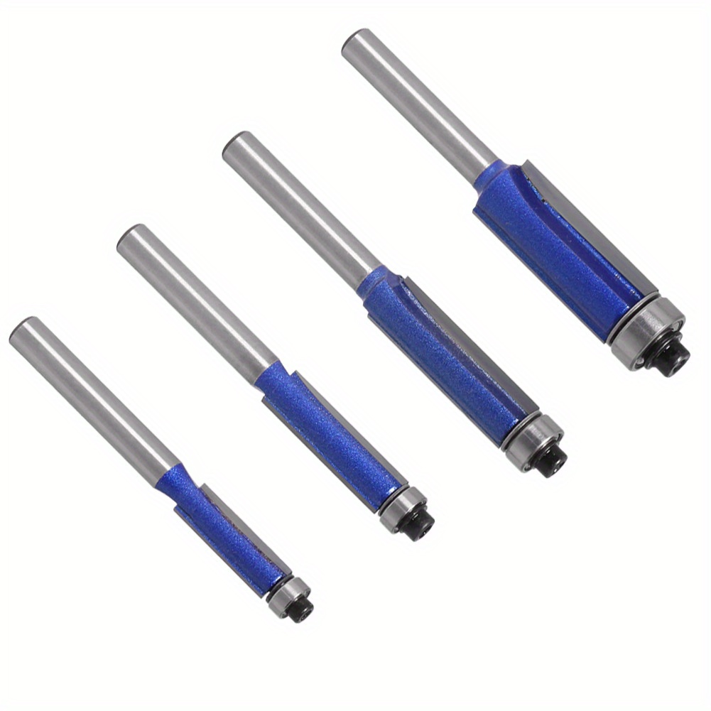 Sparkling Silver blue Double Bearing Flush Trim Router Bit Temu