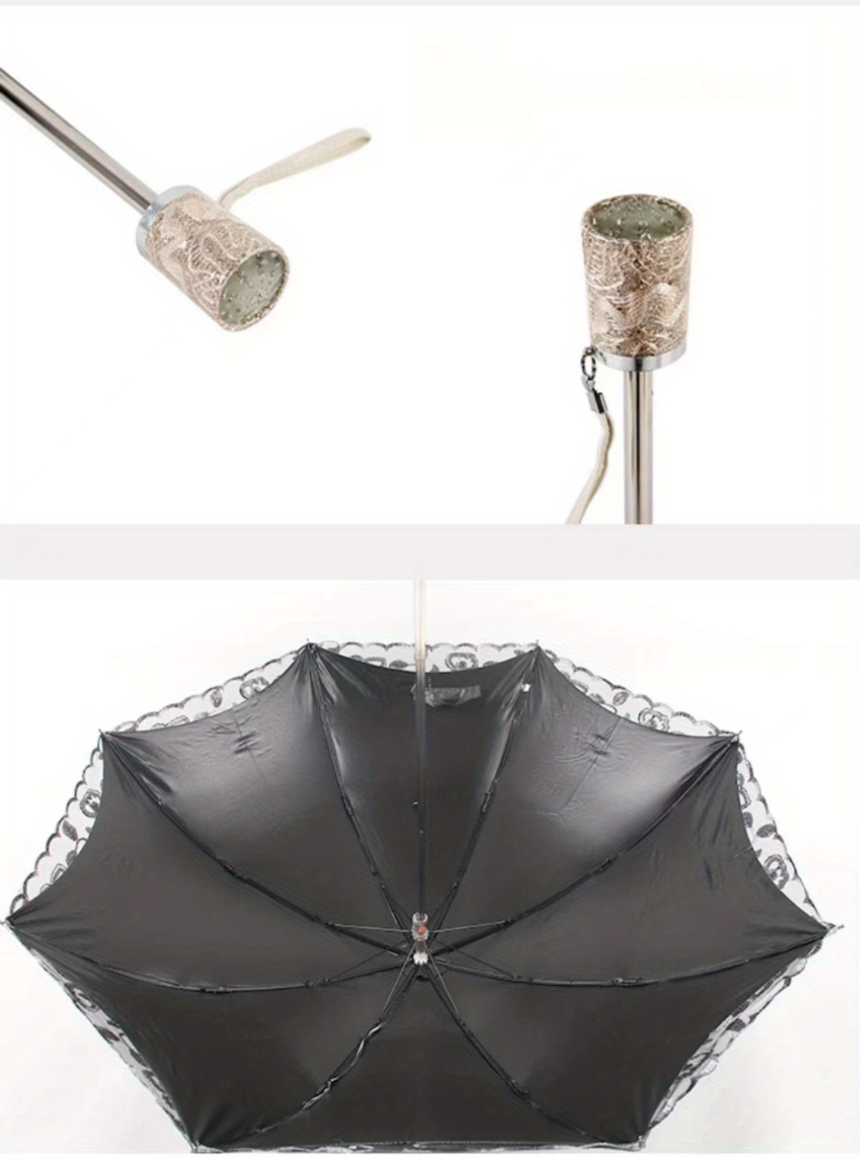 Lace Parasol Princess Umbrella Art Umbrella Uv Sunshade Temu Australia