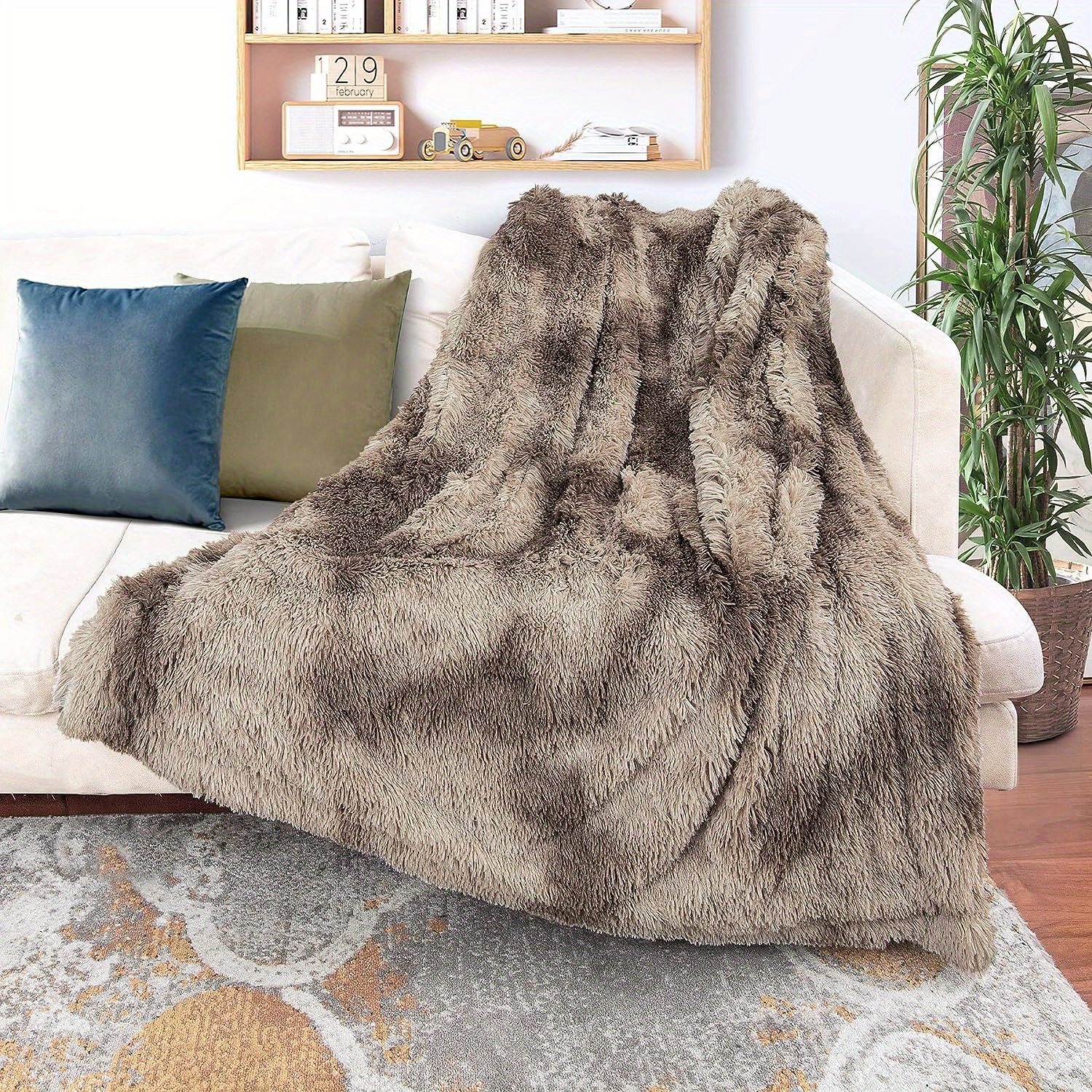 Fuzzy Plush Blanket Super Soft Cozy Plush Warm Fluffy Faux - Temu