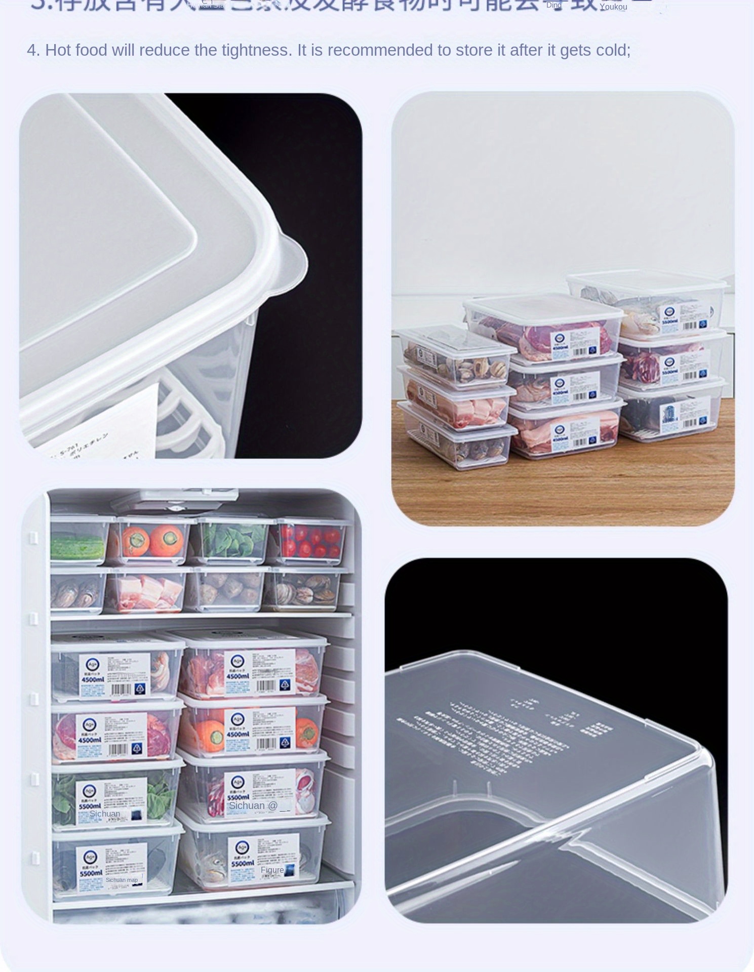 Refrigerator Storage Box, Freezer Box, Quick-freezing Artifact