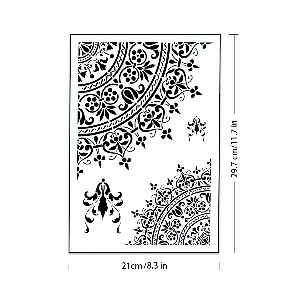 A4 Size Decorative Reusable Stencil Template Painting - Temu Australia