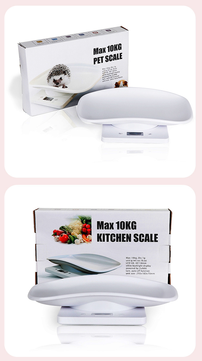 Digital Pet Scale Cat Scale Food Weight Mini Scale LCD Electronic