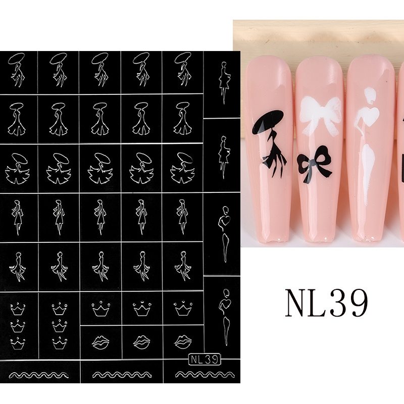 Nail Art Airbrush Stencils (VN 11-20)