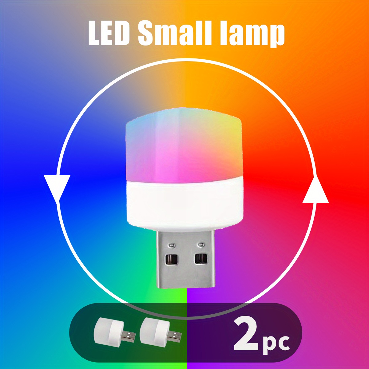 Usb Night Light Automatic Color Changing Led Energy saving - Temu