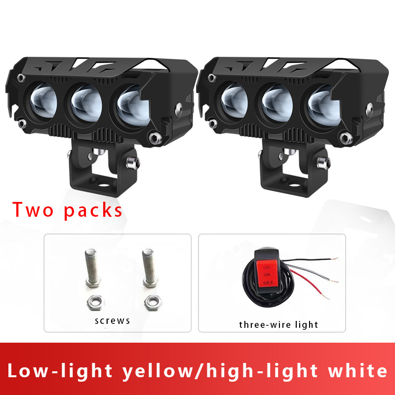 2 Pièces Moto Phare LED Travail Spot Lampe Mini Projecteur - Temu Canada