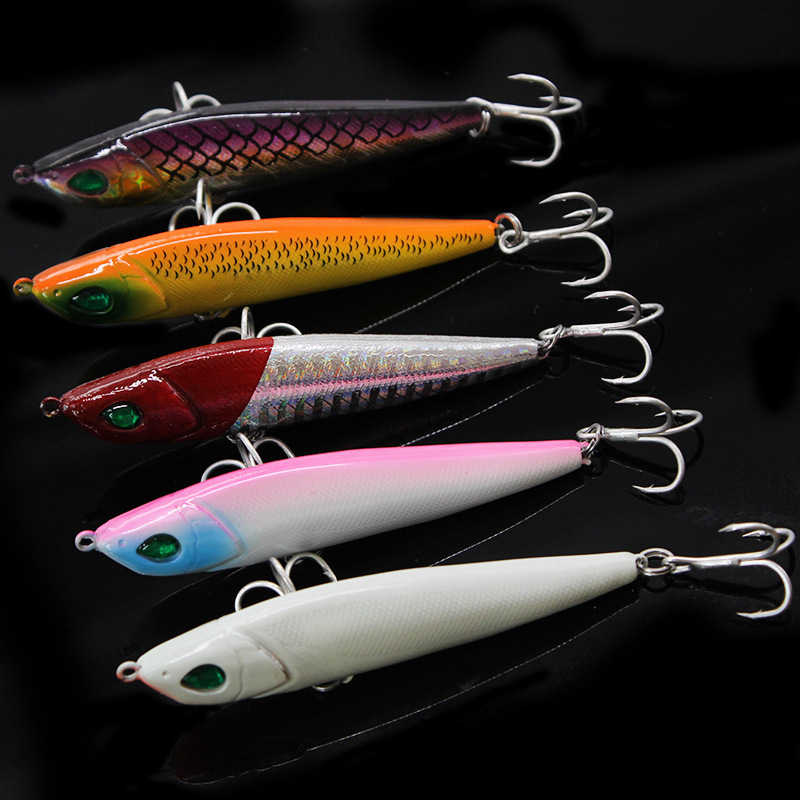 Long Casting Bionic Pencil Fishing Lure, Artificial Submerged Plastic ...