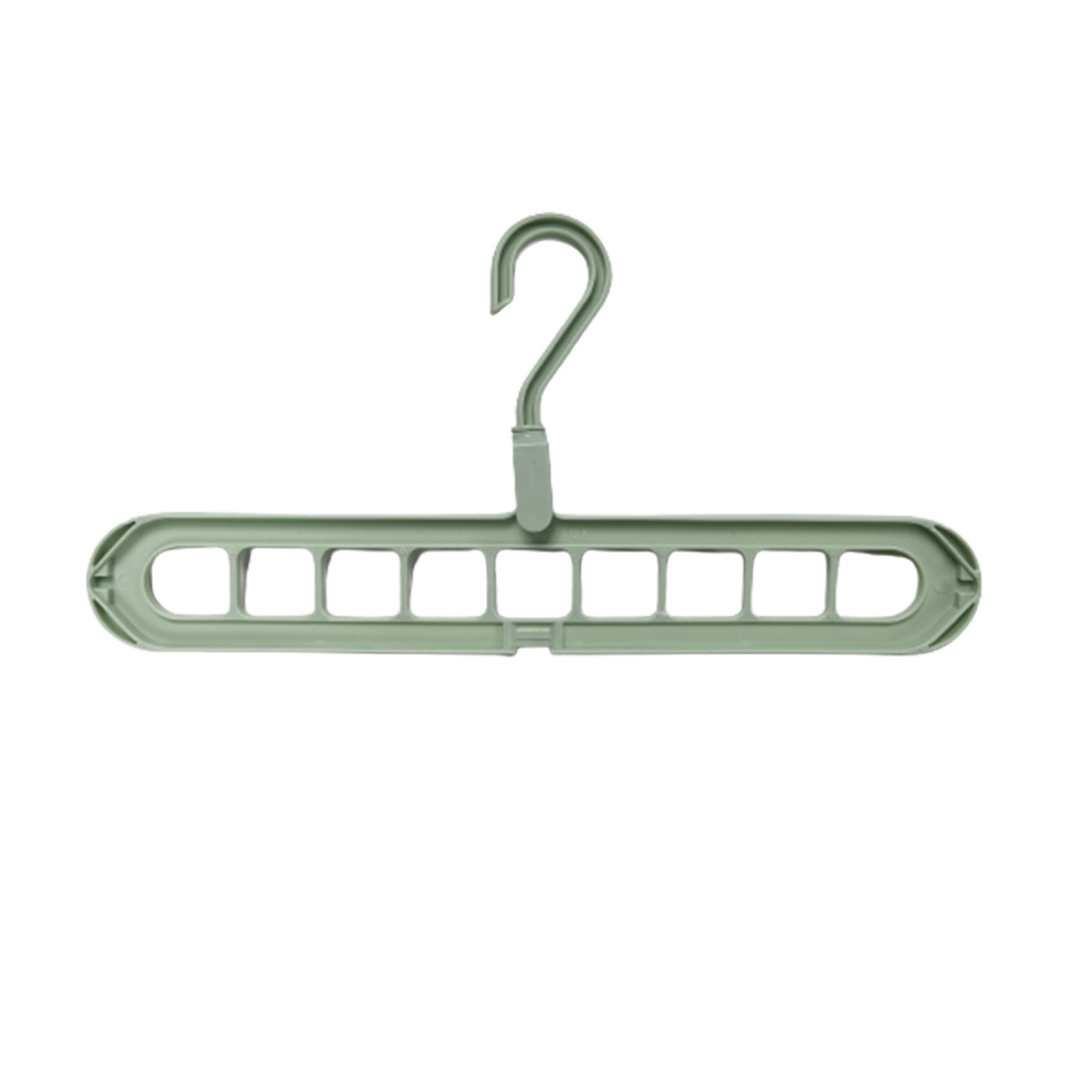 9-Hole Multifunctional Clothes Hanger for Wardrobe Organization