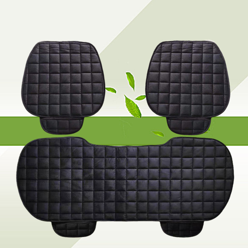 Car Seat Covers Winter Plush Plaid Thicken Car Seat Cushion - Temu United  Kingdom