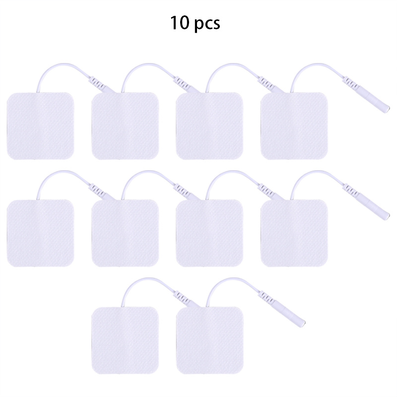 Parches de electrodos, 20 piezas, 4x4 cm, 2,0 orificios, almohadilla de  electrodo para fisioterapia, almohadilla de electrodo probada y confiable