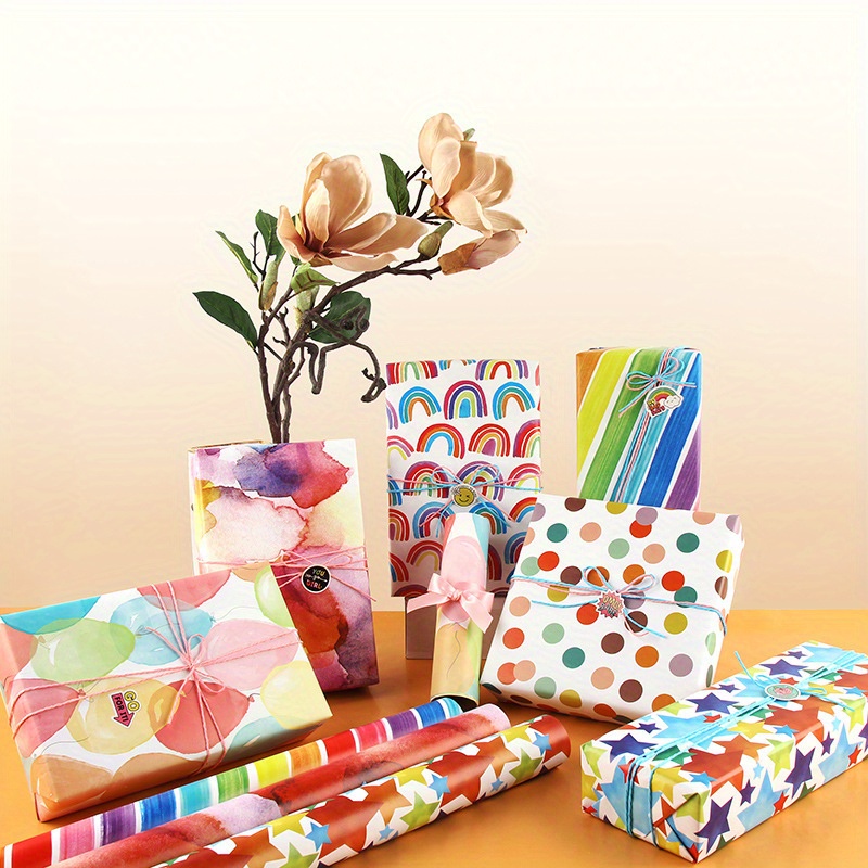Kraft Wrapping Paper Bouquet Gift Paper Children'S Birthday Gift