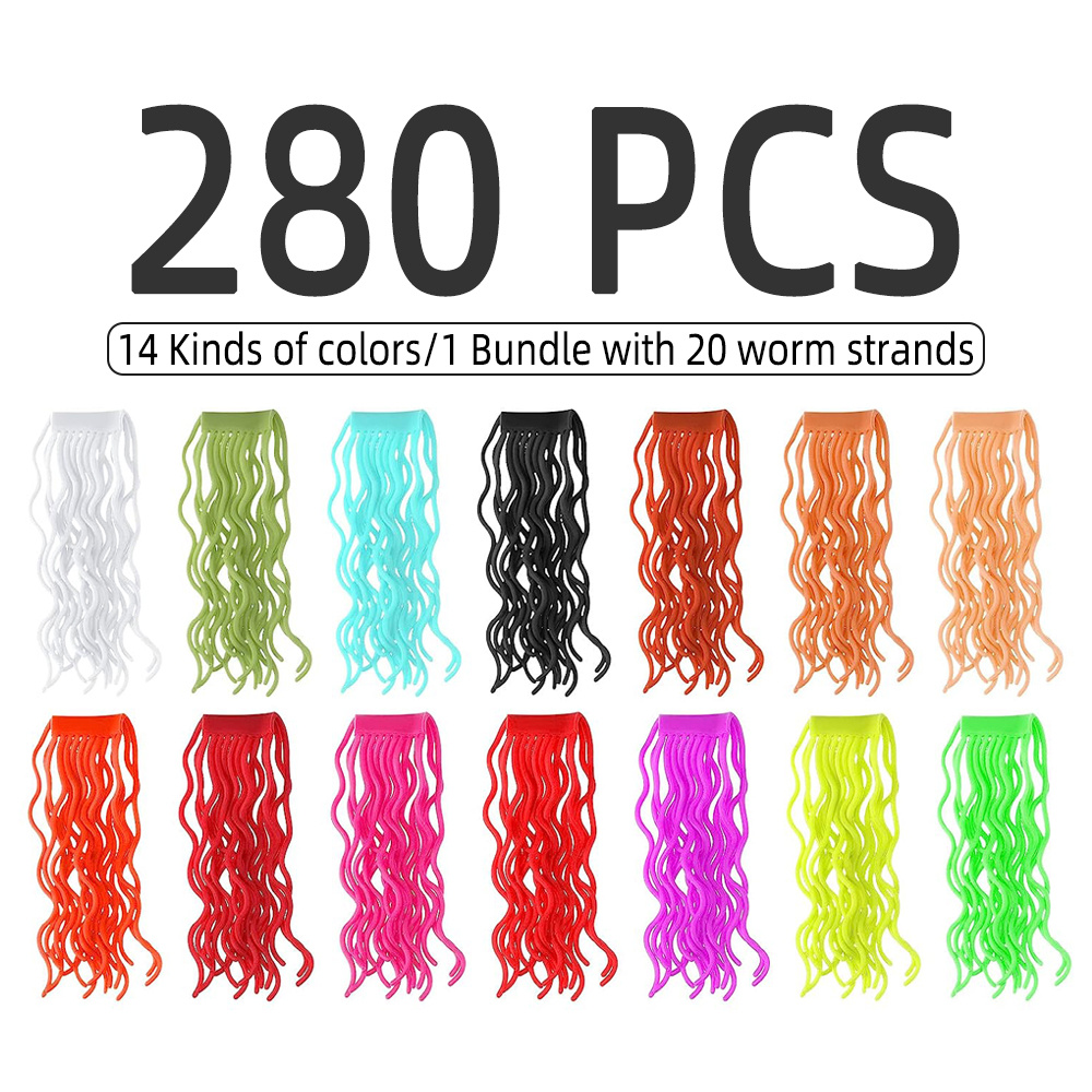 14 Colors Squirmy Worm Fly Tying Material Soft - Temu