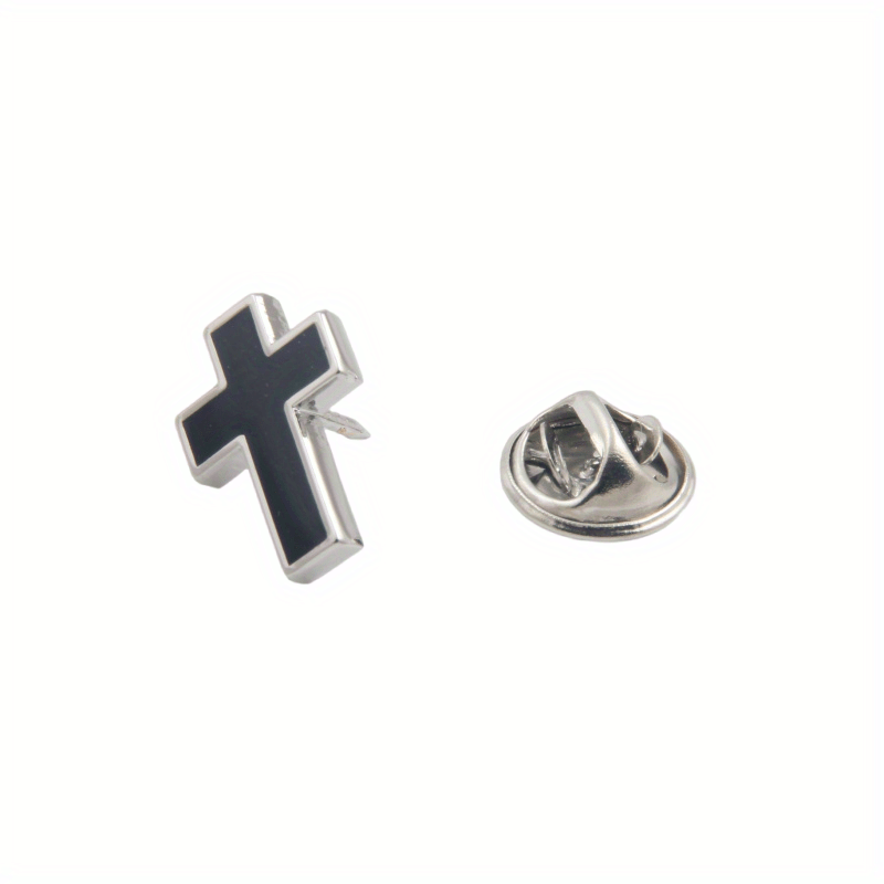 Black Tie Clip Cufflinks Brooch, Men's Husband Holiday Gift